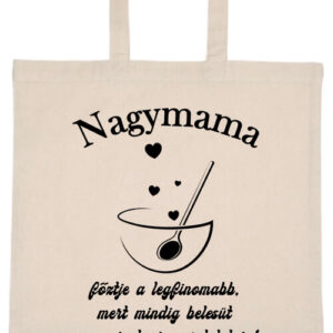 Nagymama főztje- Basic rövid fülű táska