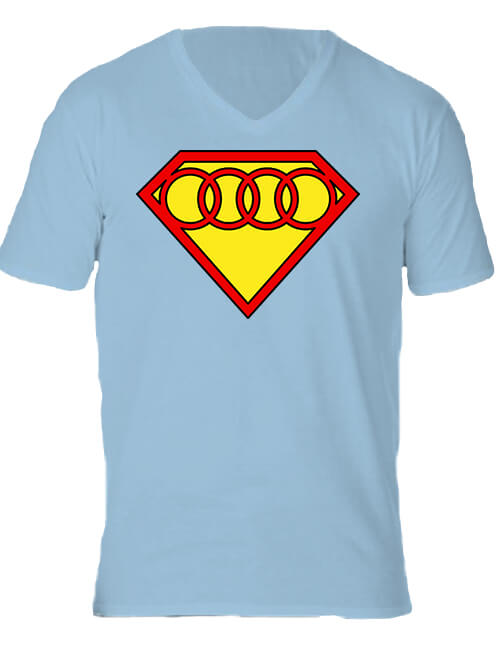 Super Audi – Férfi V nyakú póló