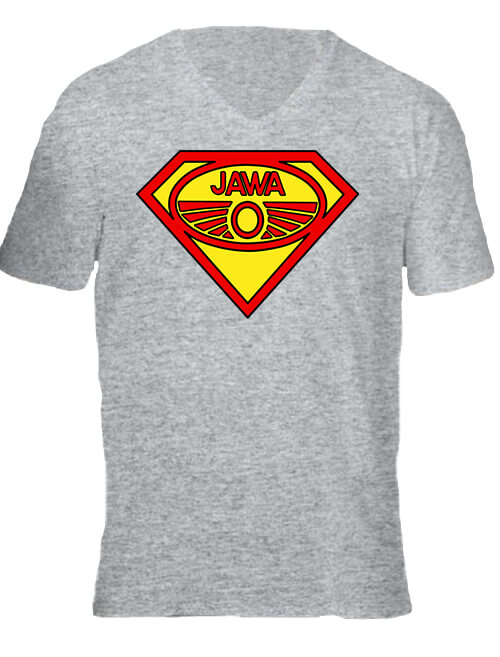 Super Jawa – Férfi V nyakú póló