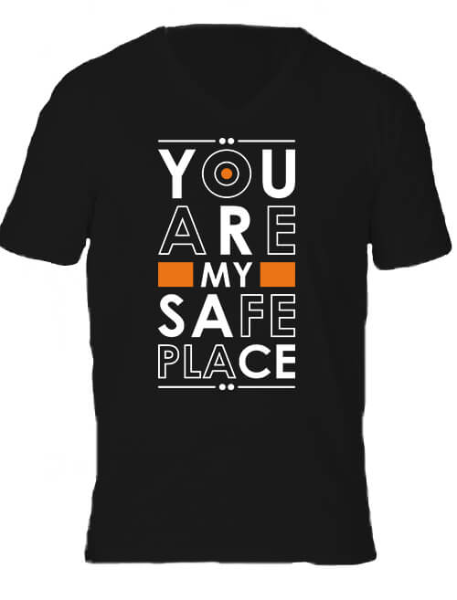 You are my safe place – Férfi V nyakú póló