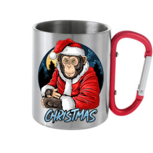 Karácsonyi Mikulás majom – Karabineres bögre