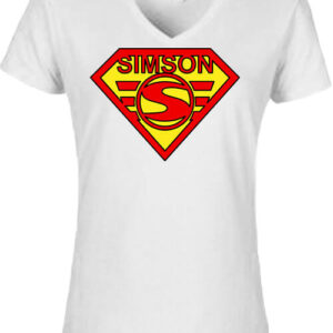 Super Simson – Női V nyakú póló