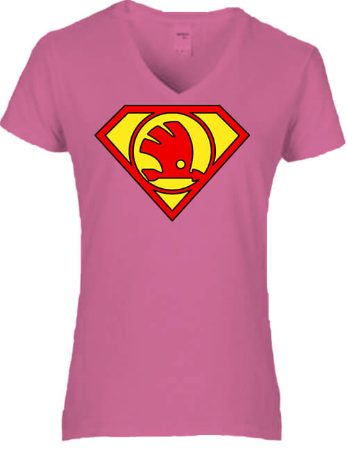 Super Skoda – Női V nyakú póló