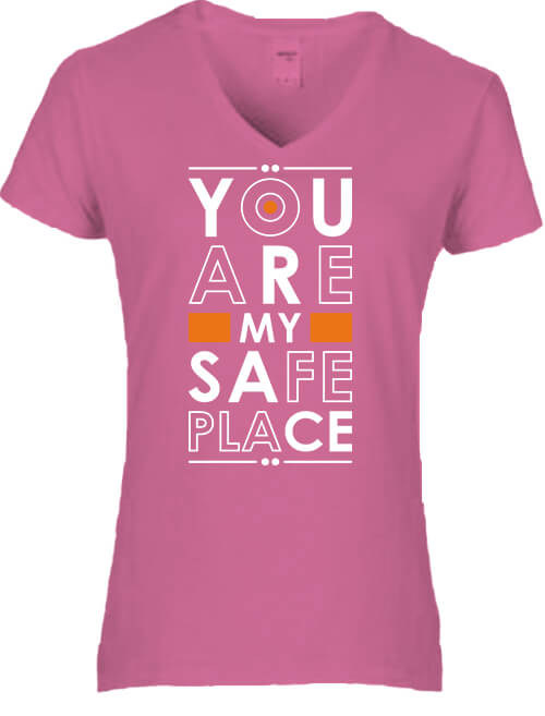 You are my safe place – Női V nyakú póló