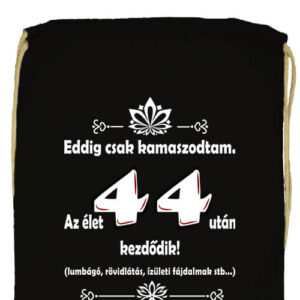 Kamaszodtam megadott életkorral- Basic tornazsák