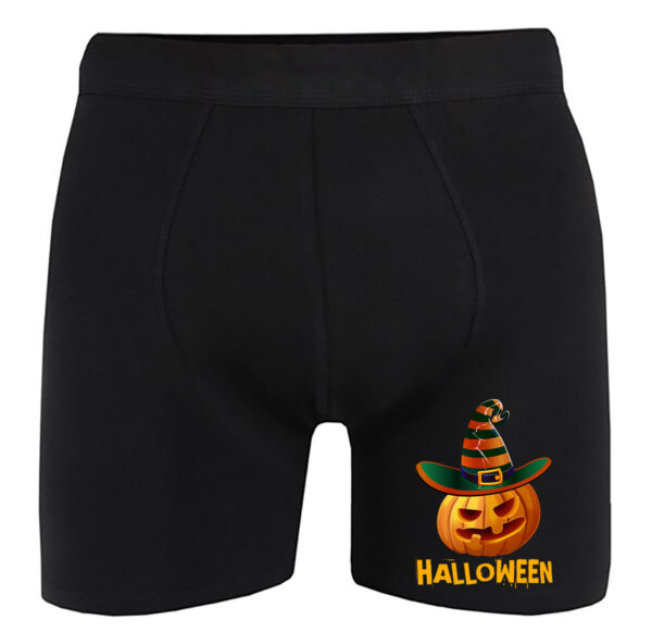 Kalapos Halloween tök - Férfi alsónadrág