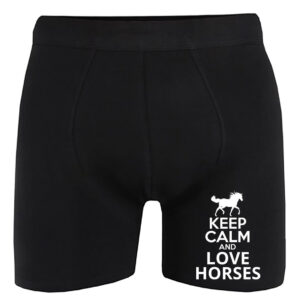 Keep calm and love horses lovas – Férfi alsónadrág
