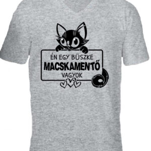 Én egy büszke macskamentő vagyok – Férfi V nyakú póló