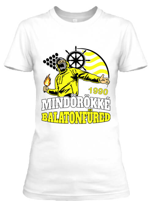 Mindörökké Balatonfüred - Női póló - 2XL, Fehér