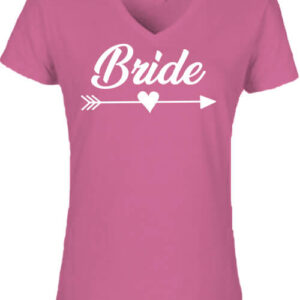 Bride lánybúcsú – Női V nyakú póló