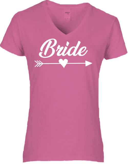 Bride lánybúcsú – Női V nyakú póló