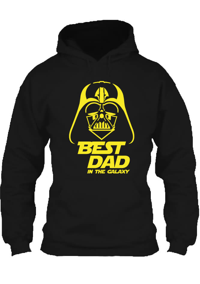 Best Dad in the Galaxy – Unisex kapucnis pulóver