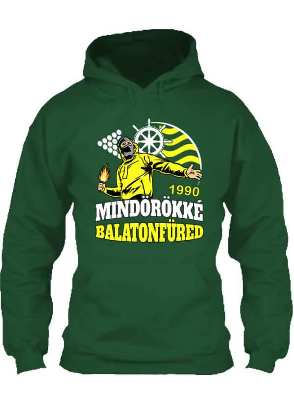 Mindörökké Balatonfüred - Unisex kapucnis pulóver - 4XL, Sötétzöld