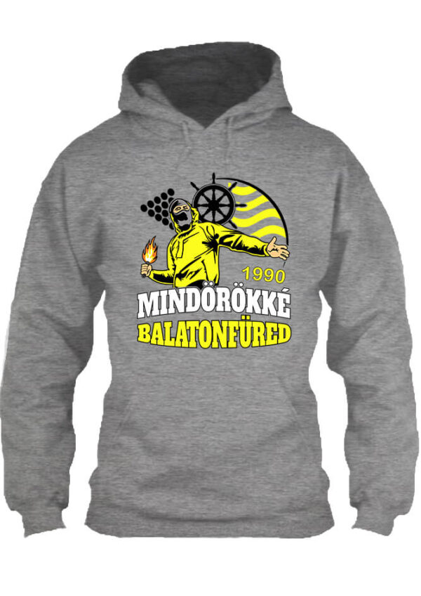 Mindörökké Balatonfüred - Unisex kapucnis pulóver - 4XL, Szürke