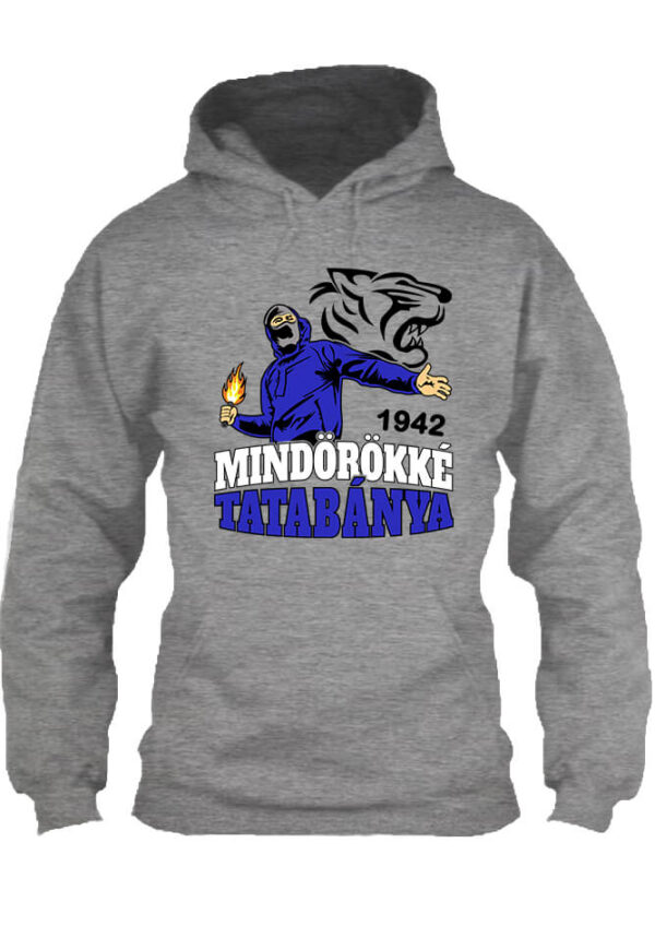 Mindörökké Tatabánya - Unisex kapucnis pulóver - 4XL, Szürke