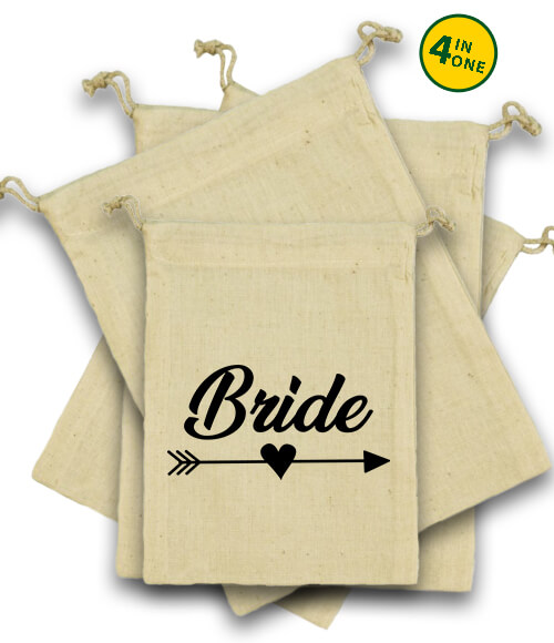 Bride lánybúcsú – Vászonzacskó szett