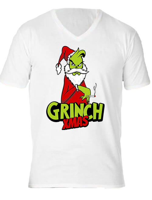 Grincs Xmas – Férfi V nyakú póló