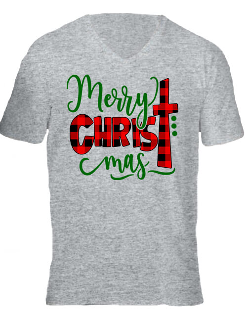Merry Christ – Férfi V nyakú póló