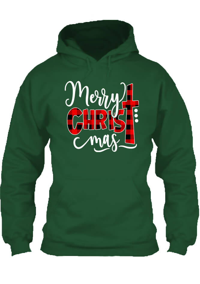 Merry Christ – Unisex kapucnis pulóver