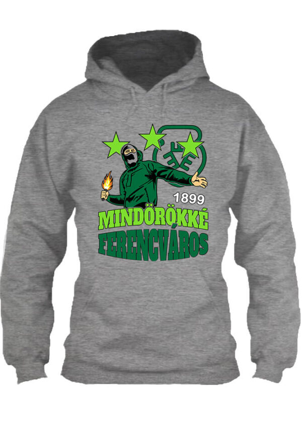 Mindörökké Ferencváros - Unisex kapucnis pulóver - 4XL, Szürke