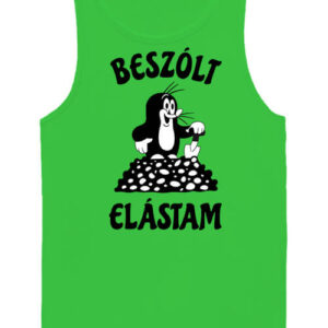 Beszólt elástam – Férfi ujjatlan póló – 2XL, Lime