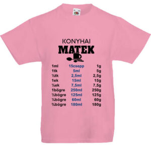 Konyhai matek- Gyerek póló