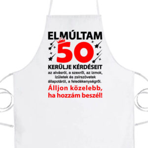 Elmúltam 50- Basic kötény