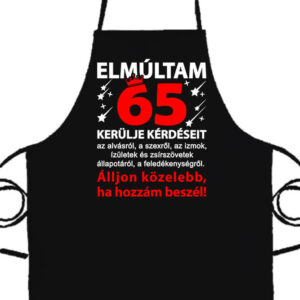 Elmúltam 65- Basic kötény