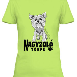 Nagyzoló törpe Yorkshire terrier – Női póló