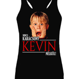 Nincs karácsony Kevin nélkül – Női ujjatlan póló – M, Fekete