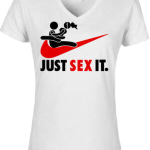 Just sex it – Női V nyakú póló
