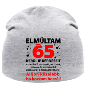 Elmúltam 65 –  Sapka