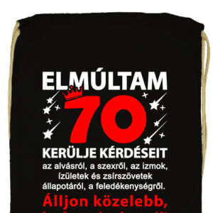 Elmúltam 70- Basic tornazsák