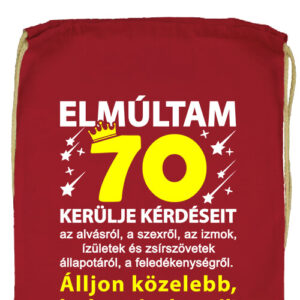 Elmúltam 70- Prémium tornazsák