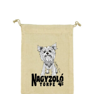 Nagyzoló törpe Yorkshire terrier – Vászonzacskó közepes