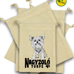 Nagyzoló törpe Yorkshire terrier – Vászonzacskó szett