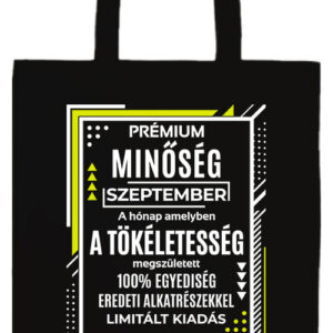 Prémium születésnap szeptember- Prémium hosszú fülű táska
