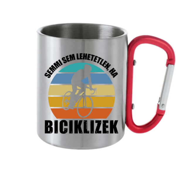 Semmi sem lehetetlen biciklizés - Karabineres bögre