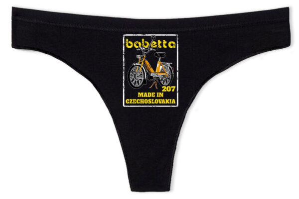 Babetta 207 - Tanga - XL, Fekete