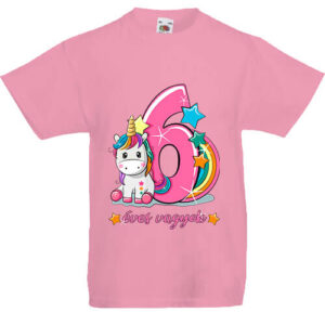 6 éves vagyok születésnap- Gyerek póló