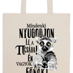 Mindenki nyugodjon le főnök- Basic hosszú fülű táska