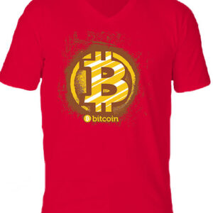 Bitcoin – Férfi V nyakú póló