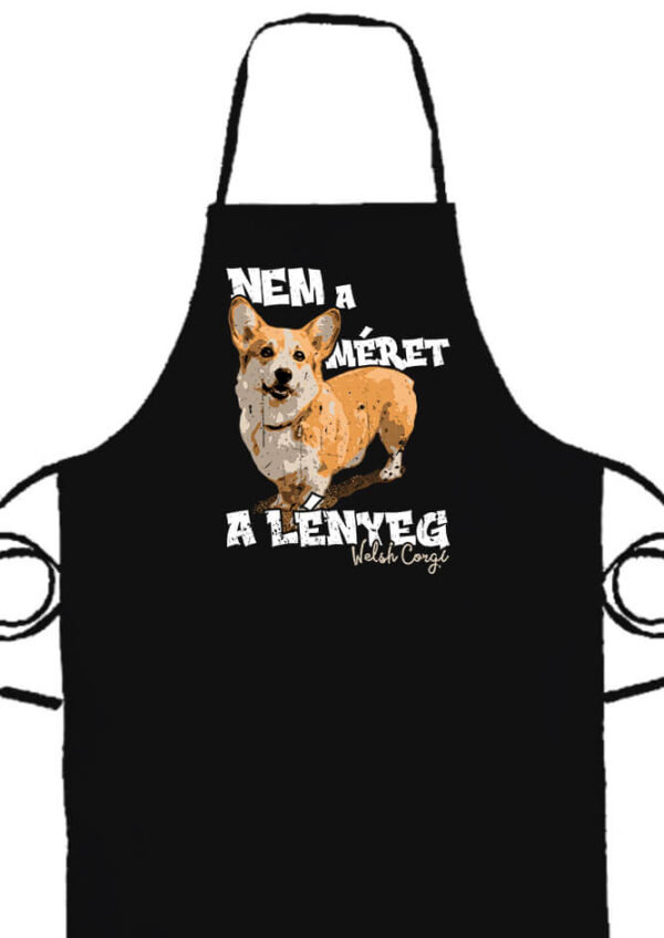 Welsh corgi nem lényeg- Prémium kötény