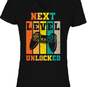 Gamer Next Level – Női V nyakú póló