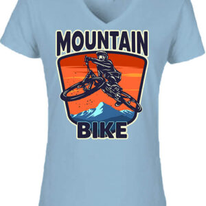 Mountain bike – Női V nyakú póló