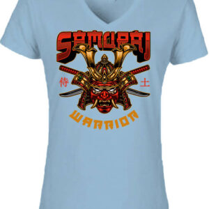 Samurai warrior – Női V nyakú póló
