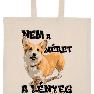 Welsh corgi nem lényeg – hosszú vagy rövid fülű vászontáska