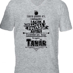 Tanár lógás – Férfi V nyakú póló