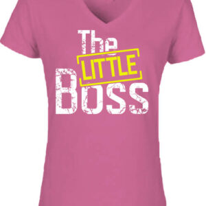 The little boss – Női V nyakú póló