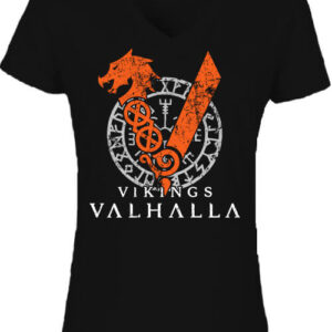 Vikingek Valhalla – Női V nyakú póló